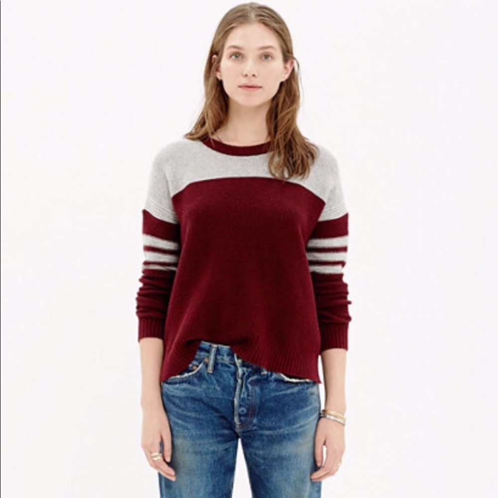 Madewell colorblock sweater